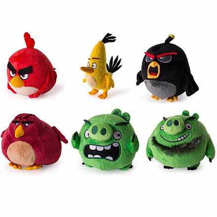 Игрушка из серии «Angry Birds» - плюшевая птичка, 13 см. 